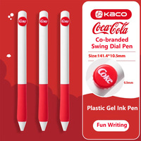 KACO Coca-Cola Toggle Gel Pen 800m Write Length Dual Ball ST Nib Smooth Inkless Signture Pens Cute Creative Favorites Stationery