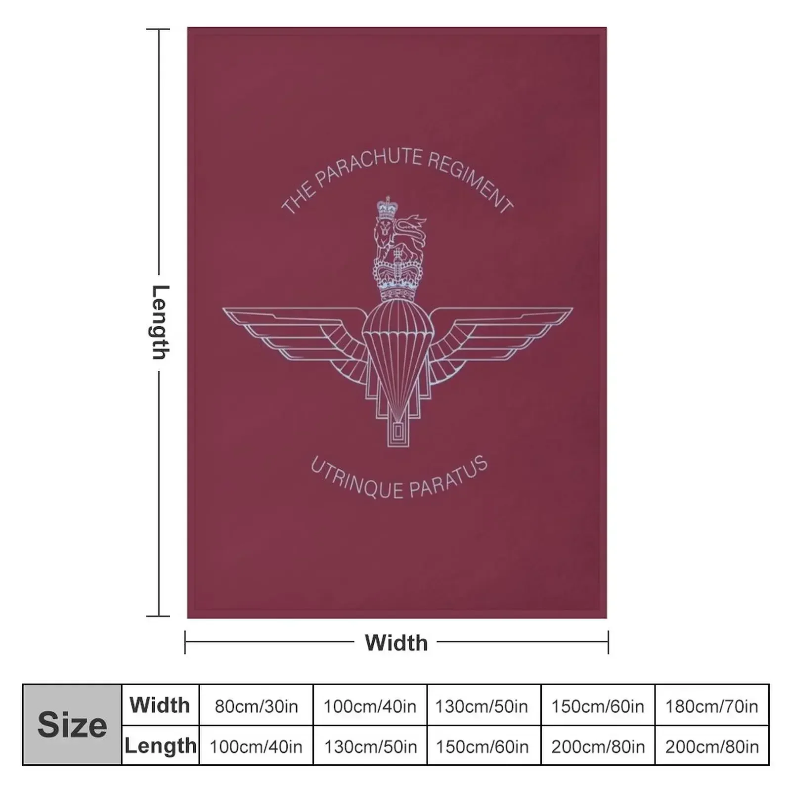 The Parachute Regiment Throw Blanket Weighted Winter beds Blankets