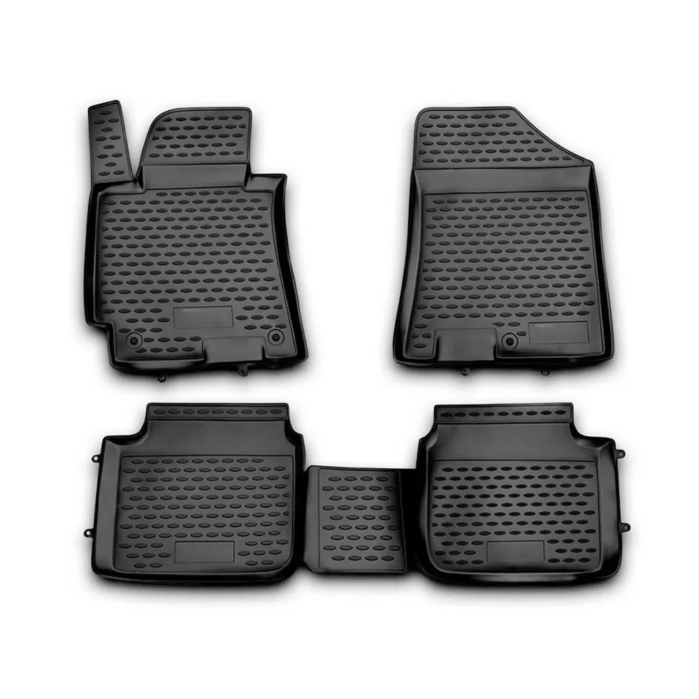 

Floor Mats Liner for Hyundai Elantra 2011-2016 Black TPE All-Weather 4 Pcs United States