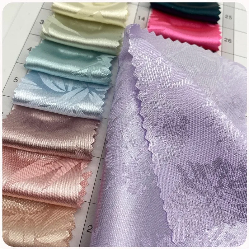 

Dark-patterned silk jacquard fabric for spring and summer 102g smooth to the Hanfu cheongsam shirt skirt