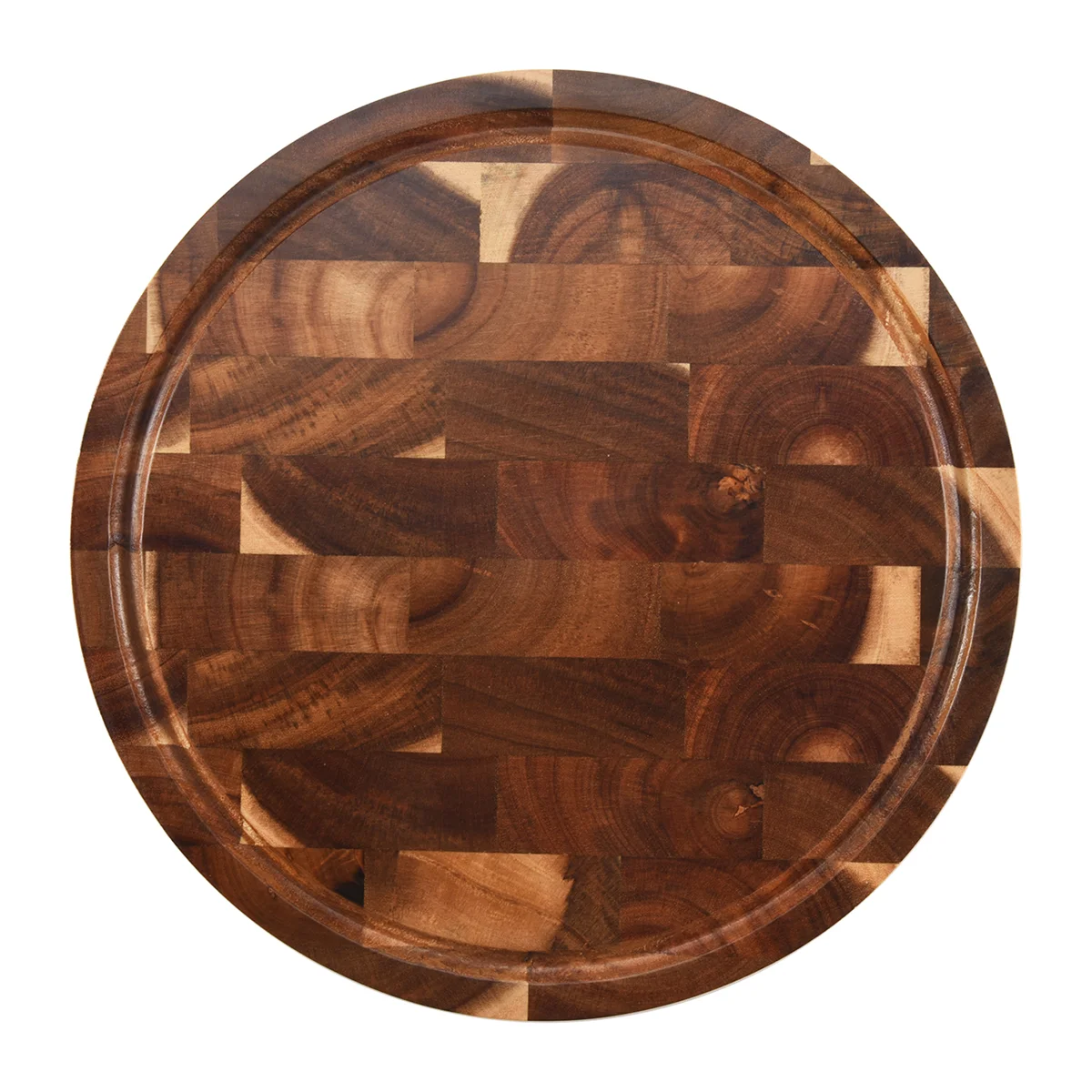 Wood End Grain Cutting Boards Wooden Butcher Block Meat Cutting Wood Thick Board Round Wood Chopping Boards