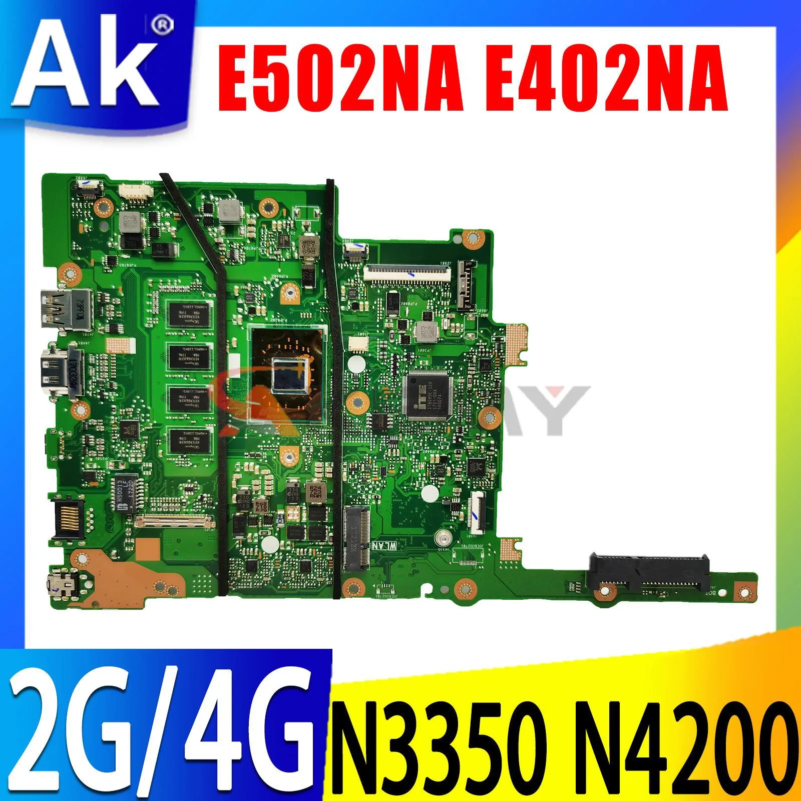 

Shenzhen E502NA E402NA Laptop Motherboard 2GB 4GB 8GB RAM N3350 N4200 CPU For ASUS E402N E502N R417N R416N Notebook Mainboard