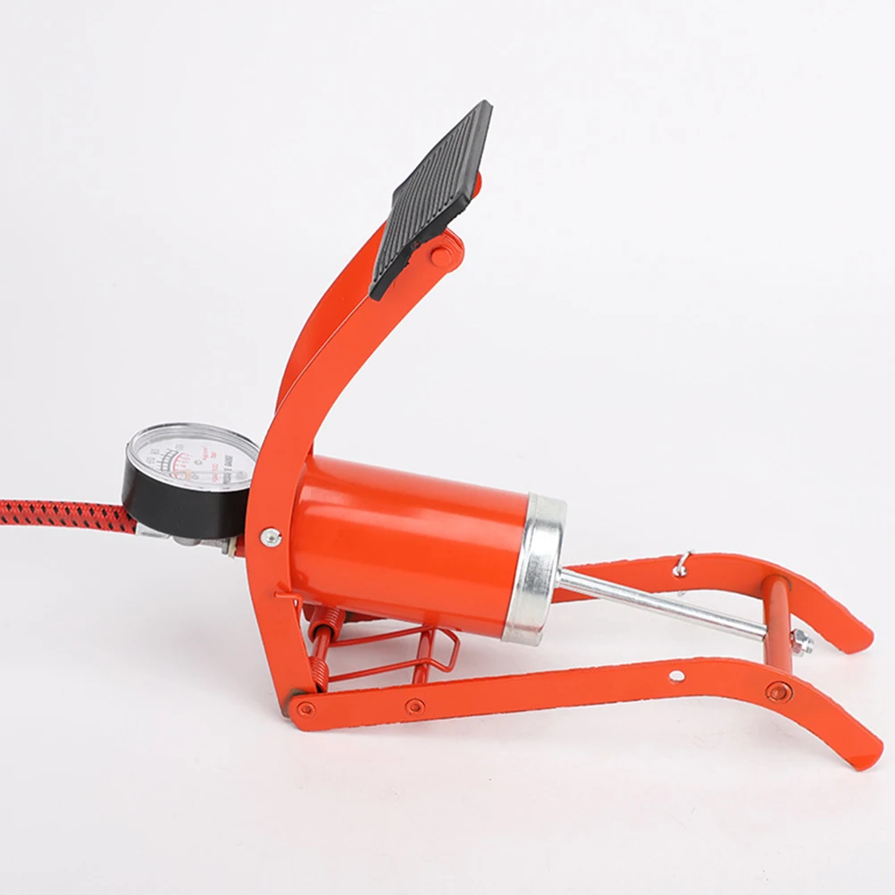 

Portable Mini Foot Pump Pedal Air Pressure Inflator for Car Bike Red Multipurpose Hand Operated Tool Anti Slip Design