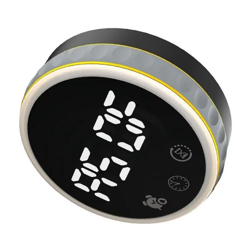 Magnetic Circular Timer Rotating Kitchen Baking Alarm Student Time Management Timer 7 Color Marquee Display