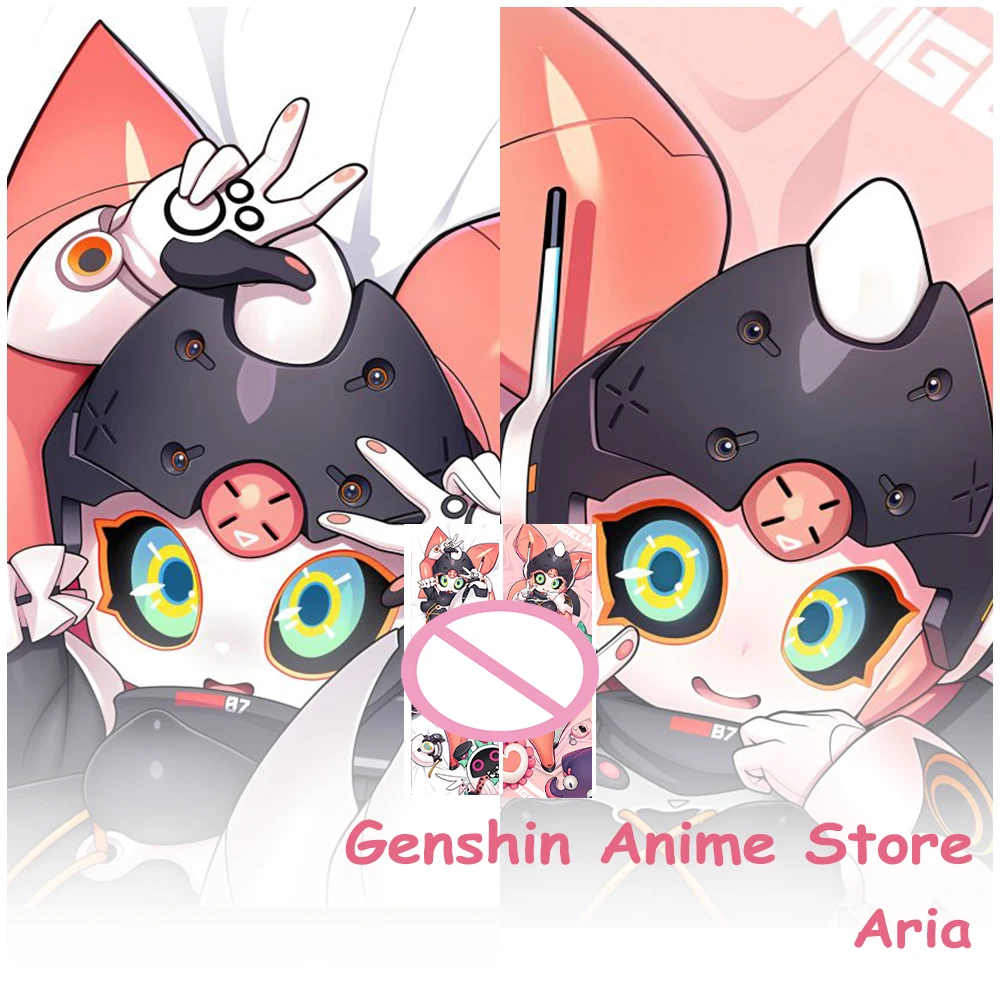 Anime Zenless Zone Zero Aria Long Pillow Case Dakimakura Cartoon Double-Sided Printed Hugging Body Pillow Cover Cosplay Prop