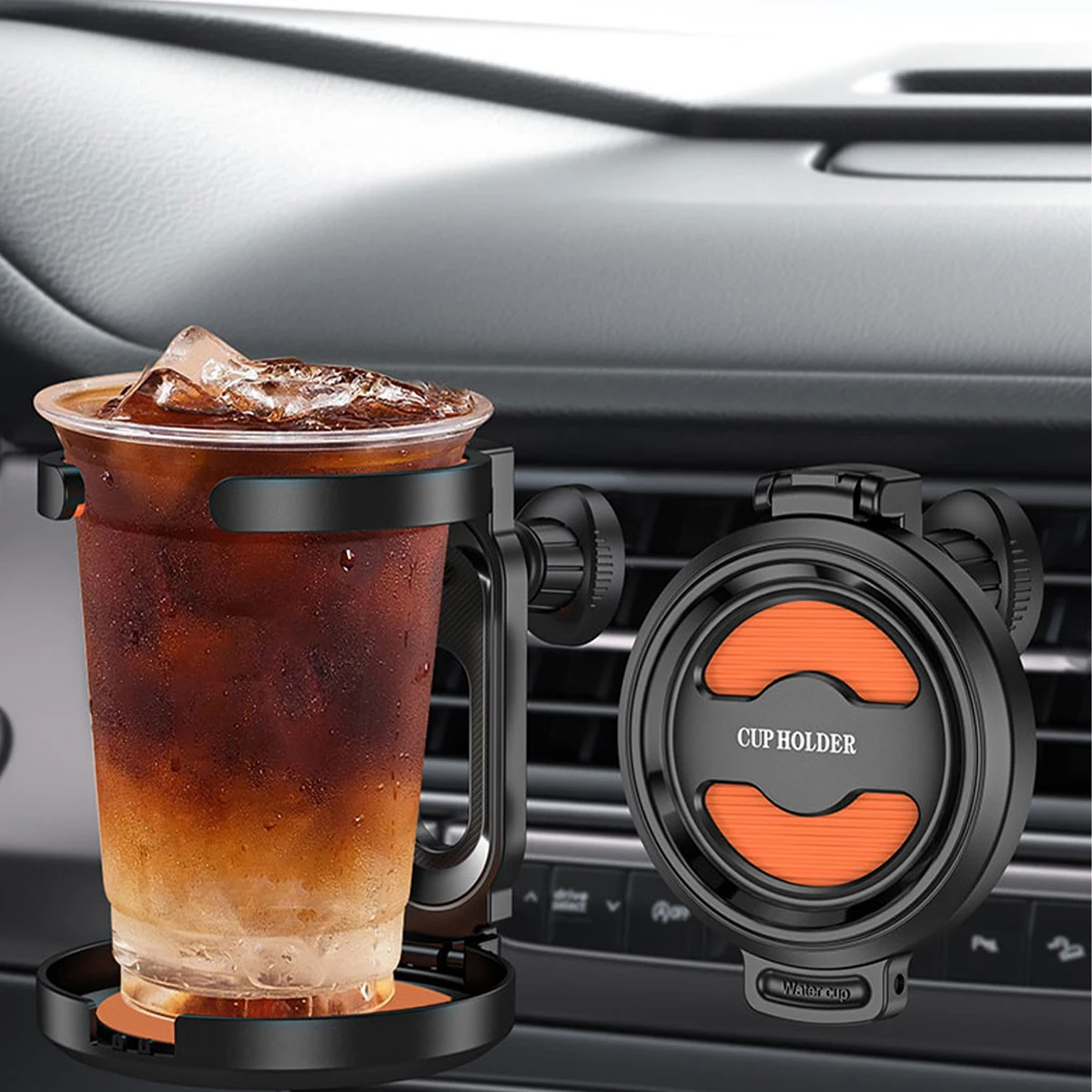 Multifunctional Car Drink Cup for Air Vent Bottle Holder Auto Drink Rack Stand for Water Bottles & Ashtray Car Coffee Cup Holder