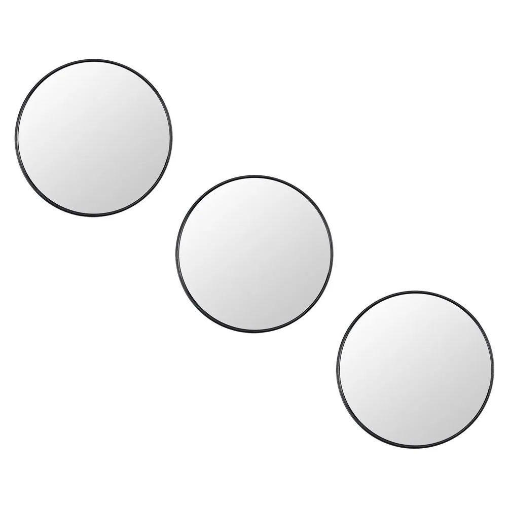 Miroir de maquillage Portable, 3 pièces, conception à ventouse de haute qualité, Compact, vanité de voyage, miroir grossissant de forme ronde pour dames