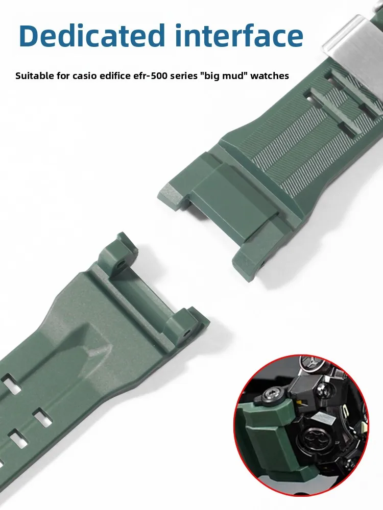 Silicone Watch Strap Is Suitable for Casio G-SHOCK Third Generation Big Mud King GWG-B1000 3A/1A/1A4 Accessories - view 5