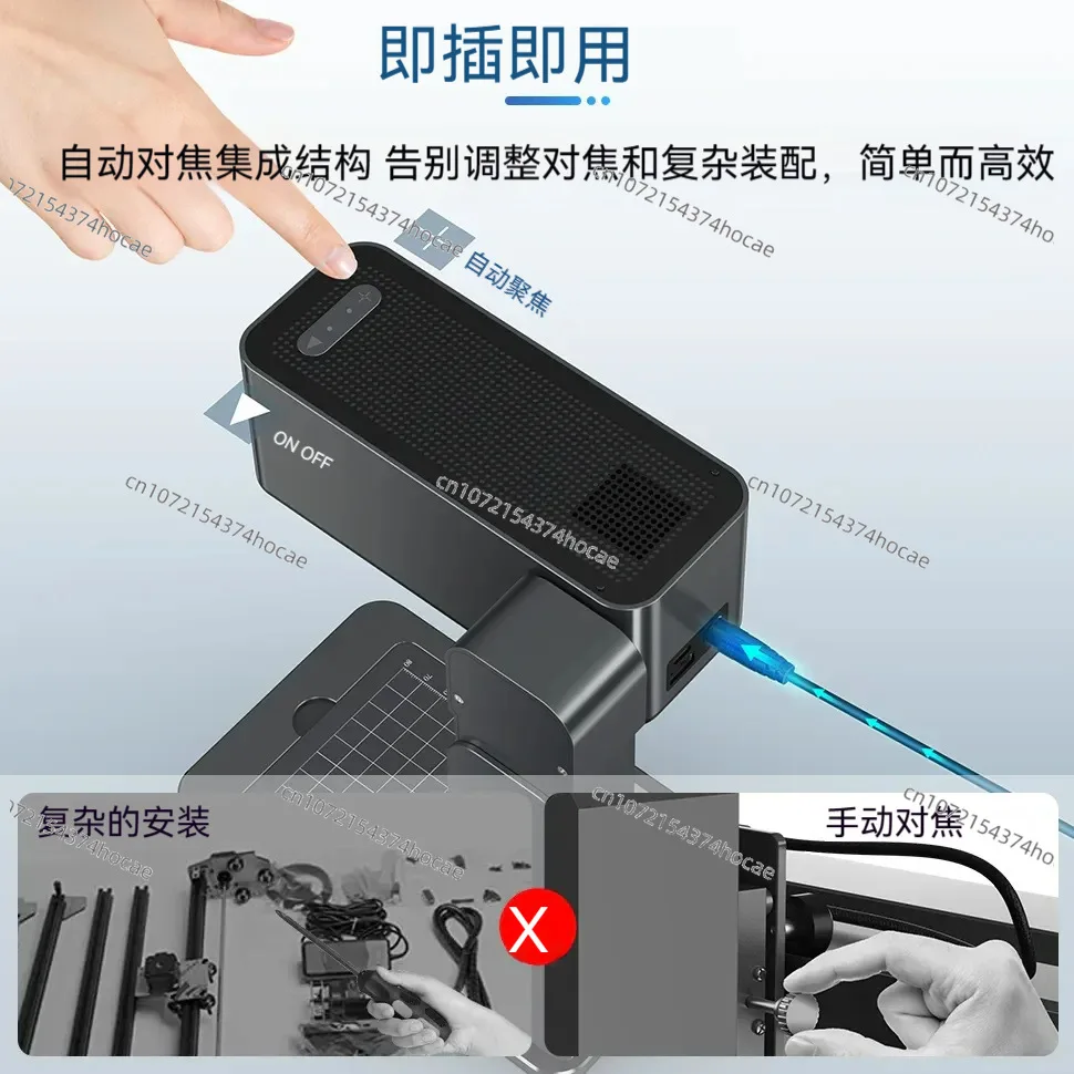 ماكينة الحفر بالليزر ماكينة نقش الأوراق صغيرة محمولة قابلة للطي لسطح المكتب ماكينة نقش ألواح خشبية أوتوماتيكية