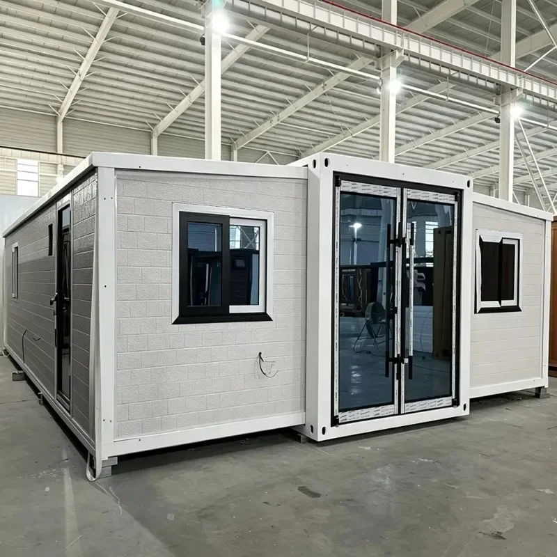 2 Bedroom Ready To Ship Easy Assembly Sandwich Panel Luxury Thermal Insulation Modular House Shed Container Container Unit