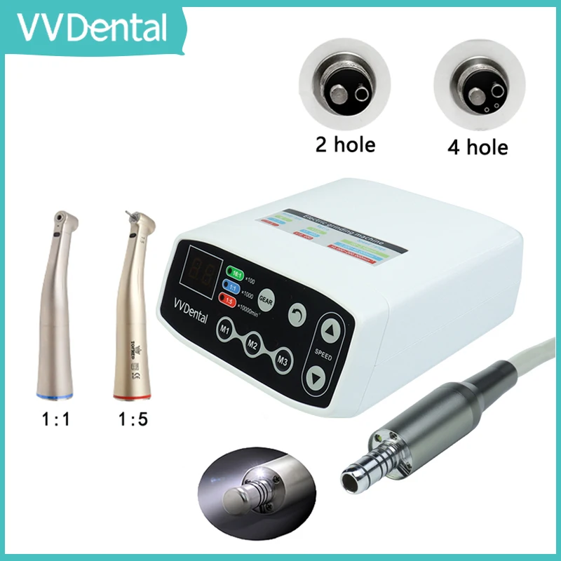 

Dental Electric Brushless LED Micro Motor Set Internal Water Spray High Rotation 1:5/1:1 Contra Angle Handpiece Dental instrumen