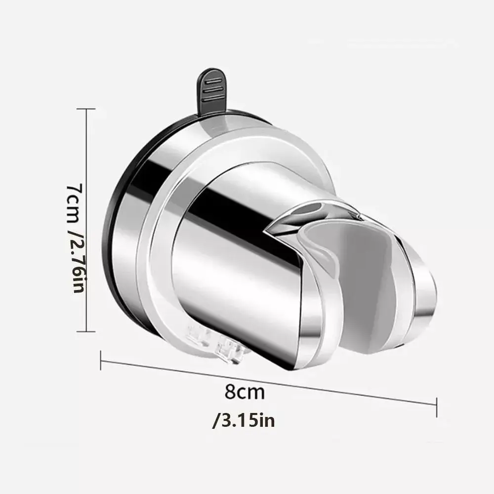 Suporte de cabeça de chuveiro sem perfuração, base fixa de chuveiro abs, portátil, móvel, pendurado na parede, suporte de chuveiro, casa, acessórios de banheiro