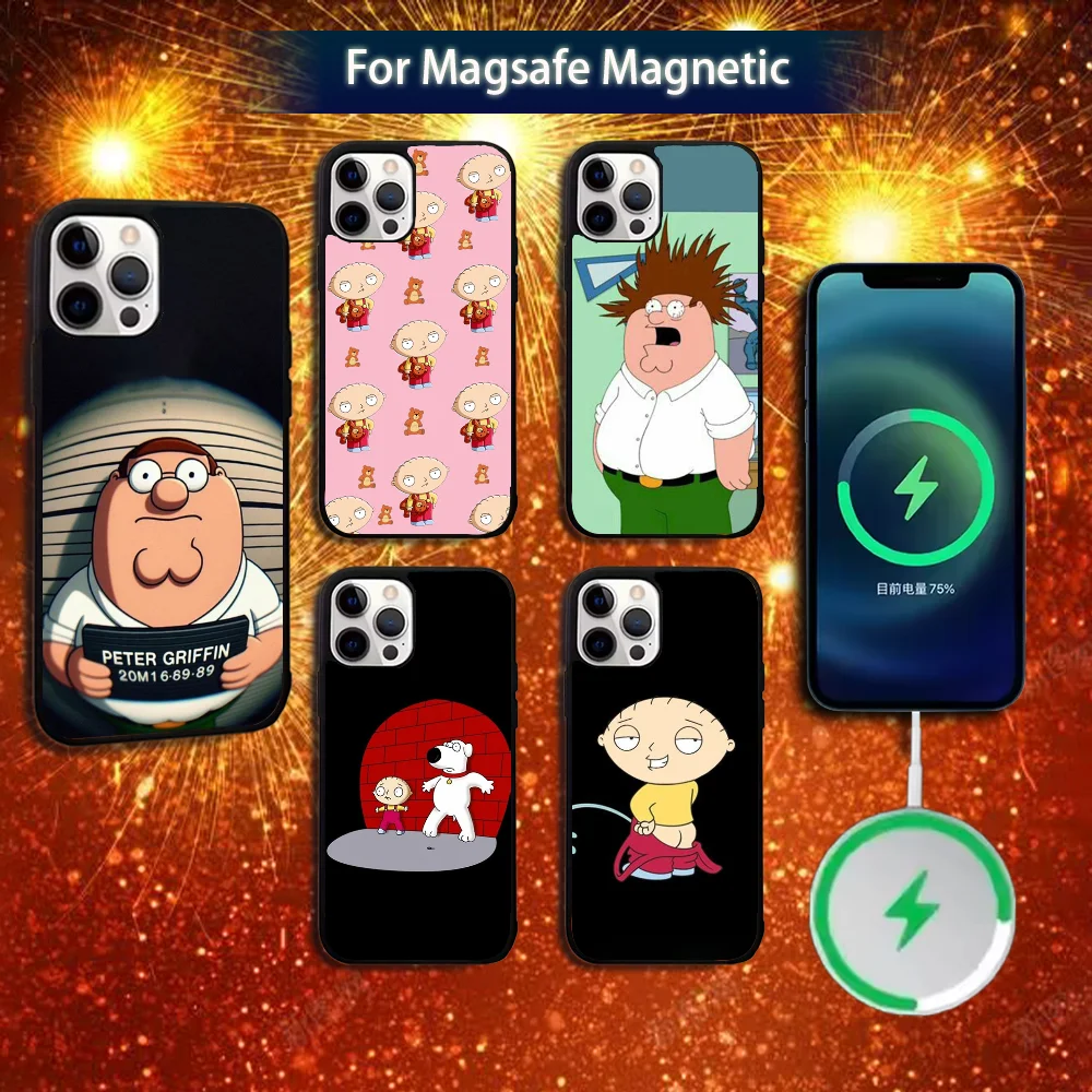 

F-Family Funny Guy Phone Case For iPhone 16e,16,15,14,13,12,11,Plus,Pro,Max,Mini Magsafe Magnetic Wireless Charging