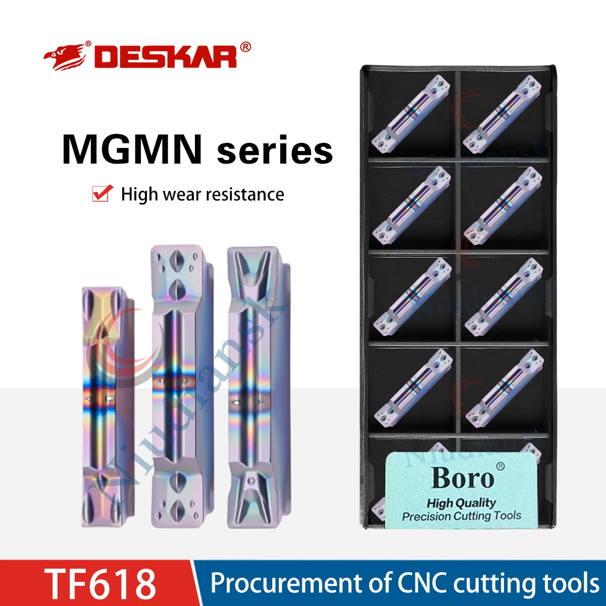 

MGMN150/200/250/300/400/500-G/T/M TF618 Токарный станок с ЧПУ Цветной высококачественный закаленный стальной паз Режущие токарные инструменты Резак