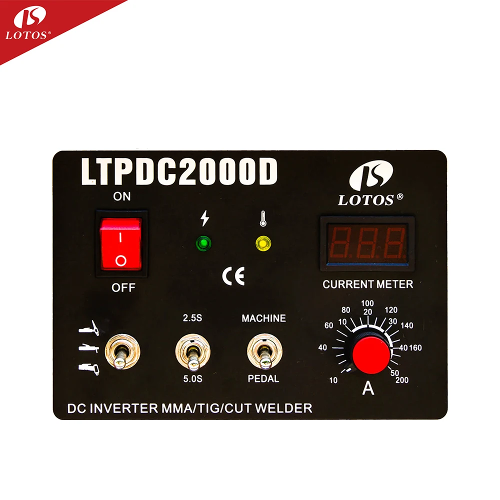 YYHCLotos LTPDC2000D CUT MMA TIG 3 in1 multi function tig welder