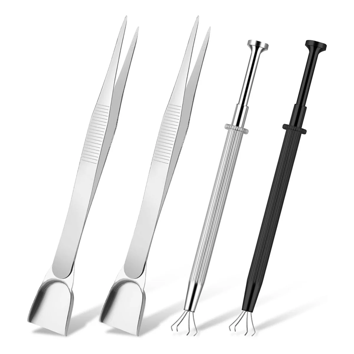 4Pcs Piercing Tools for Changing Jewelry, 4 Claw Piercing BallGrabber Tool Set,for Cake Decorating Diamond Gem Holder