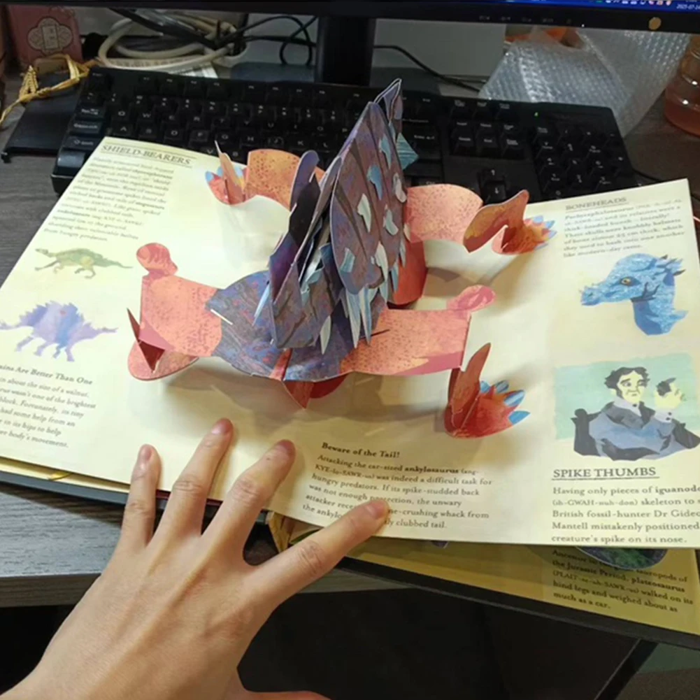 

3D динозавры всплывающая многоцелевая интерактивная книга динозавров доисторические динозавры энциклопедия подарок для детей любителей динозавров