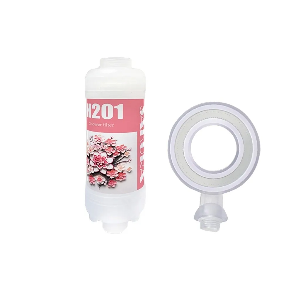 

Rose Shower Head Water Filter Mixed with Vitamin C Dechlorination Shower Scented Anti-scaling Filter Impurities Shower Purifier
