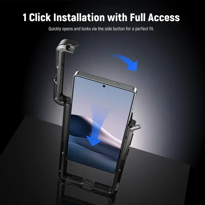 2026 PA082 Cage for SAMSUNG S25 Ultra Mobile Phone Grip with 67mm Filter/17mm/T Mount Adapters Phone Rigs