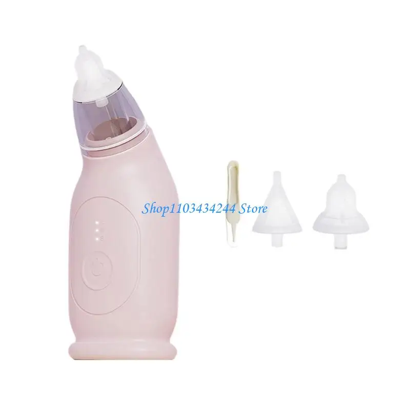 

Automatic Nose Cleaner with 2 Suction Head Electric Nasal Aspirator Rechargeable