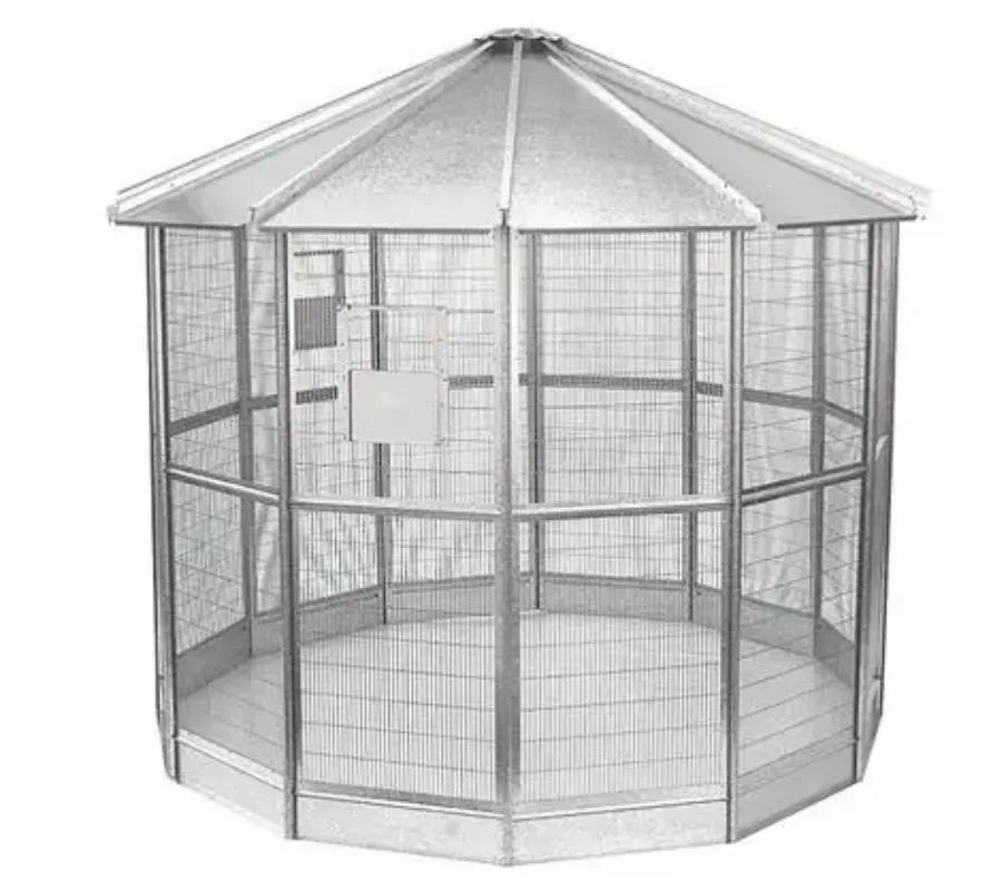 High Quality Professional Easy To Clean Bird Cage 12 Sides Galvanised Model Natalia