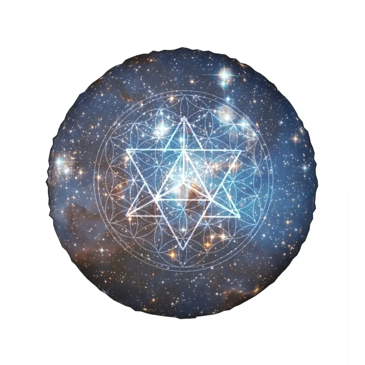 Merkaba In Flower Of Life Spare Tire Cover Sacred Space For Jeep SUV RV Car Wheel Protectors Accessories 14