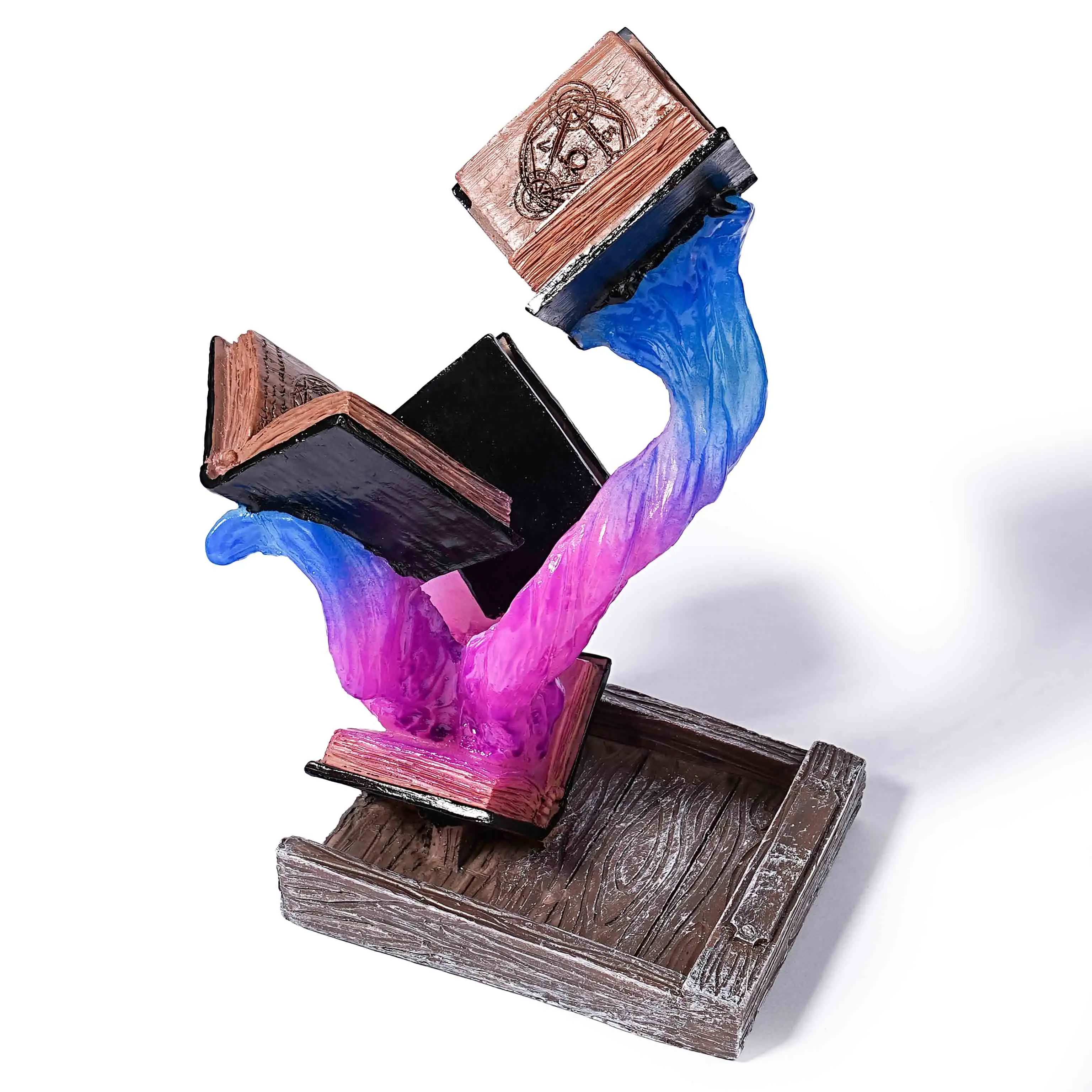 

1Pcs Tower Big Book Resin Sculpture Magic Dice Creative Magic Dice Tower Statue Decor Kids Toy Gift for D&D Game Playing RPG