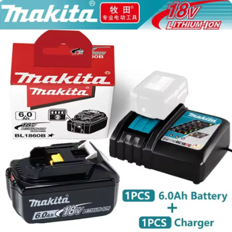 

18V Makita 6Ah/5Ah battery for replacing 18V Makita Power Tools BL1830B BL1850B BL1860B BL1815 lithium battery