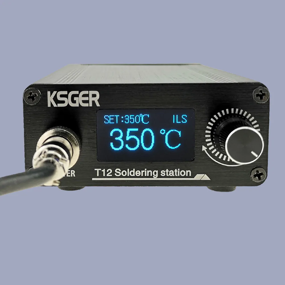 KSGER T12 V3.1S Soldering Iron Station OLED STM32 Welding Tools Electric Iron Tips Auto-sleep 70W 1.3 Inch Screen AC100-260V