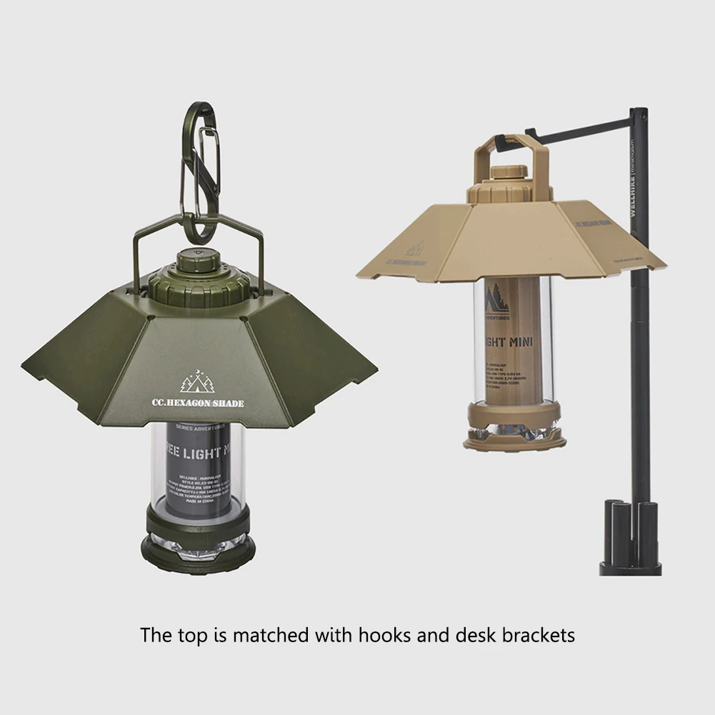 

Camping Lights 2600mAh TYPE-C Rechargeable 85LM Emergency Light IPX6 Waterproof Dimmable with Lampshade Storage Bag