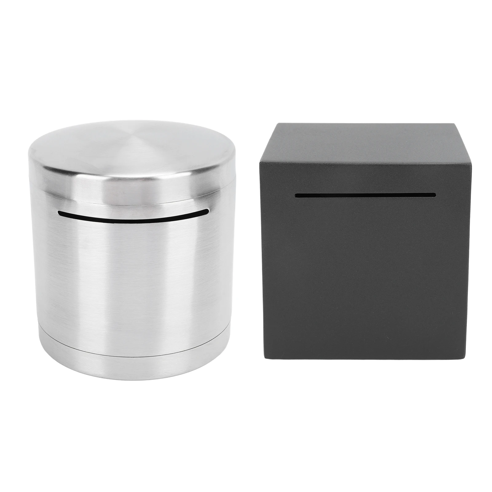 Stainless Steel Money Bank Habits Development Practical Simple Design Stainless Steel Money Saving Box Secure Storage for Shop
