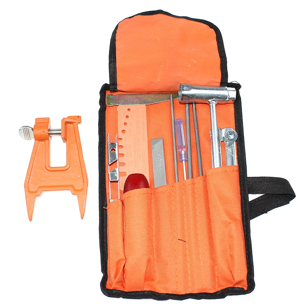 Sharpener File Kit Stump Vise For All Brand Chainsaw