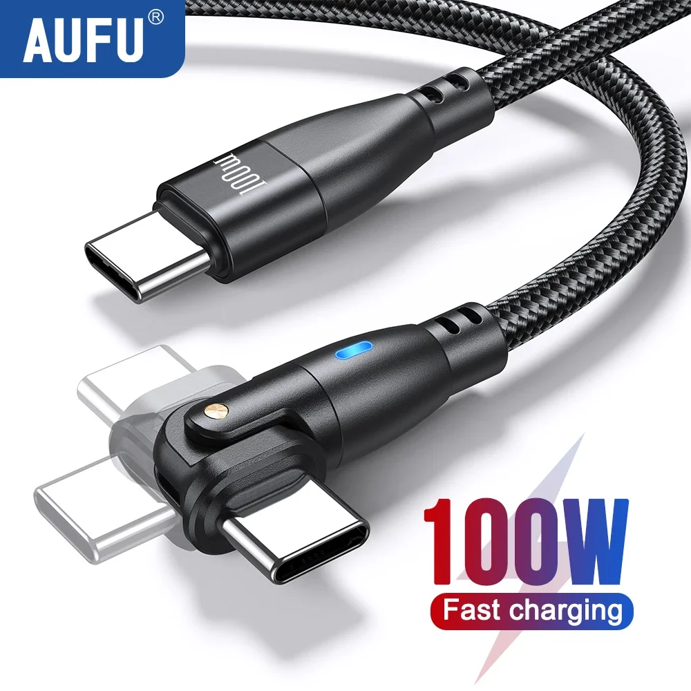 Кабель зарядный USB Type-C на USB C, 5 А, 100 Вт