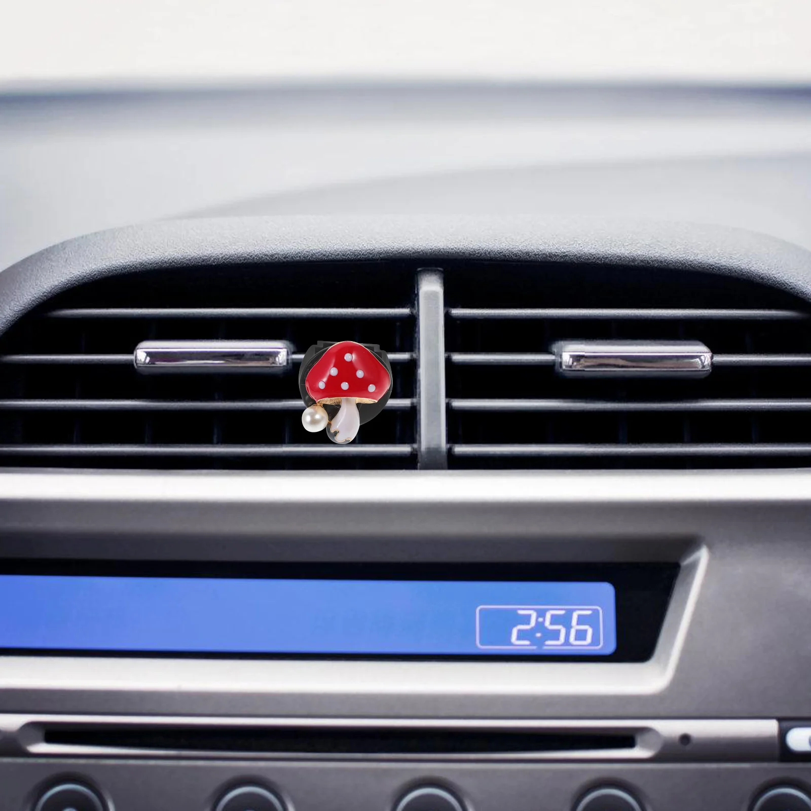

4Pcs Car Air Freshener Clip Mushroom Shape Zinc Alloy Vent Aroma Decoration for Car Interior Cute Auto Diffuser Outlet Clip