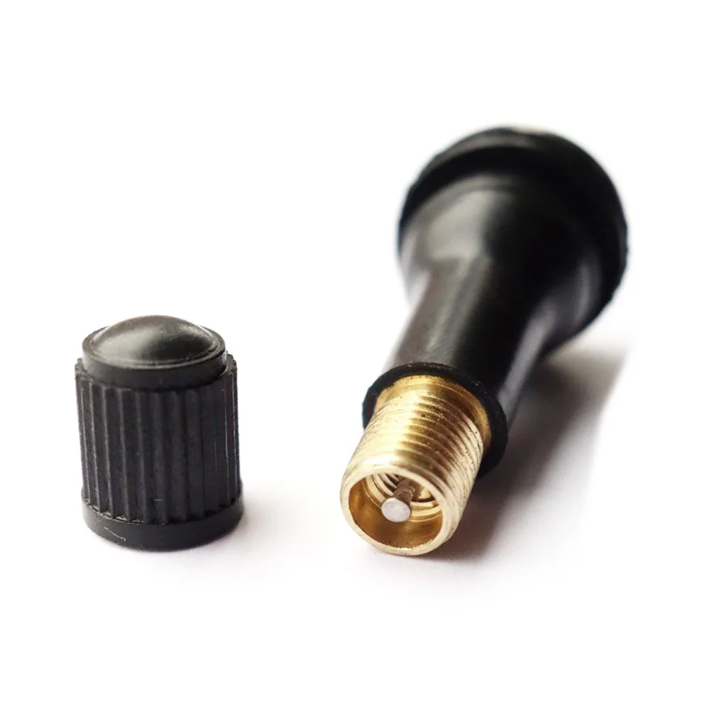 

20pcs Tubeless Tire Valve Stems Tr-413 1-1/4 Inch 32Mm 0.453 Inch Rim Hole Dia 65 Psi Max Snap-In Rubber For Car Truck Wheel