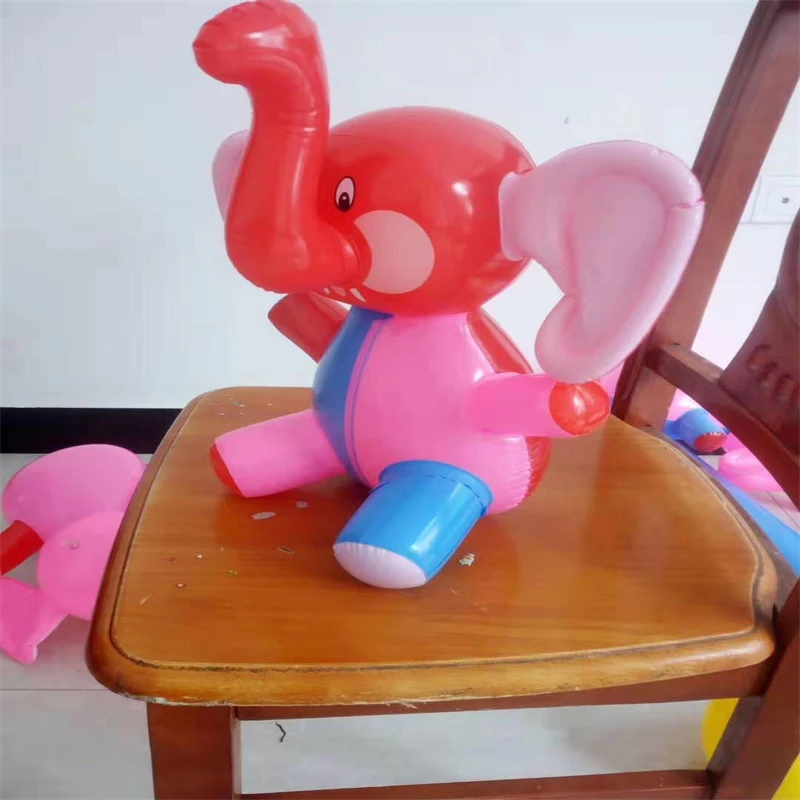 Children\'s Inflatable Toys Stall Toys PVC Leather Balloon Water Toys Dinosaur Tiger Pig Cat Rabbit 1PC