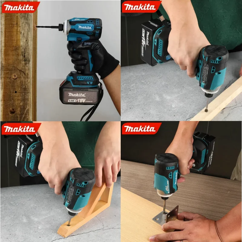 ไขควงกระแทกไร้สาย Makita DTD171 มอเตอร์ไร้แปรงถ่าน ไขควงไฟฟ้าลิเธียม แรงบิดสูง ใช้แบตเตอรี่ Makita 18v เครื่องมือไฟฟ้าแบบชาร์จได้