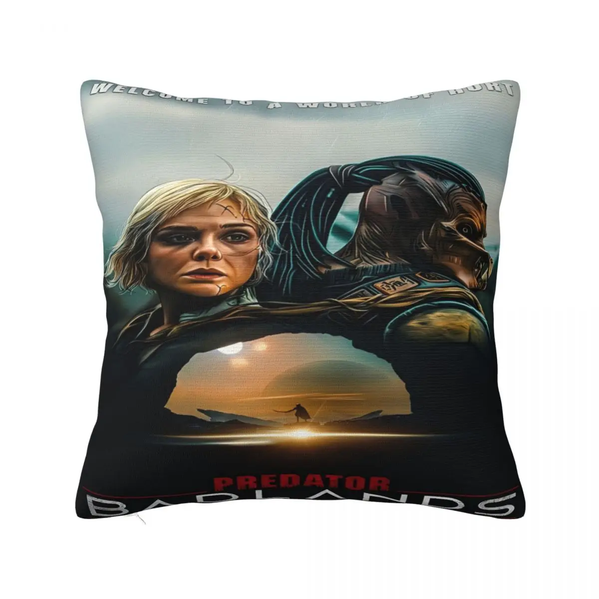 المفترس: أغطية الوسائد Badlands Merch غطاء وسادة بوليستر ناعم ديكور رمي كيس وسادة غطاء منزلي بسحاب