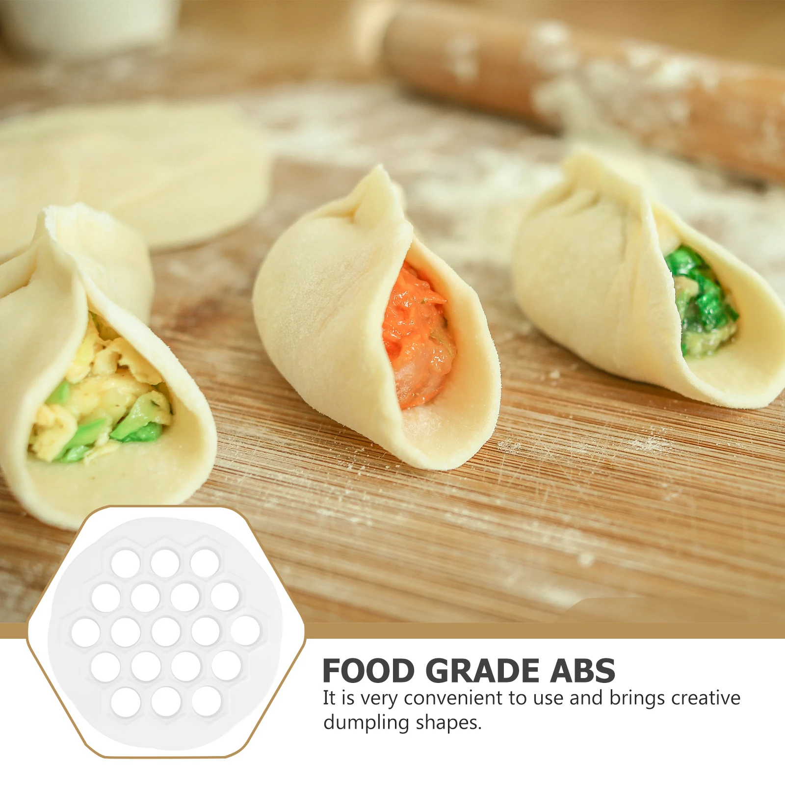 

19 Holes Dumpling Maker Mold DIY Kitchen Tool Chinese Style Creative Shape Dumplings