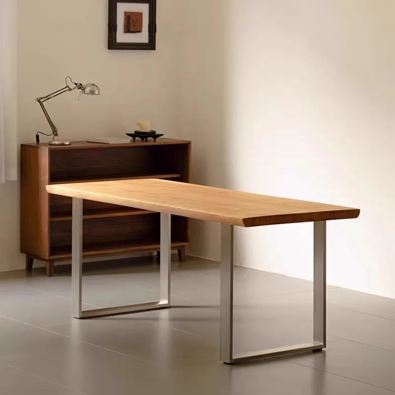 

Solid wood computer desk to the living room large desk modern simple office sofa long table antique workbench