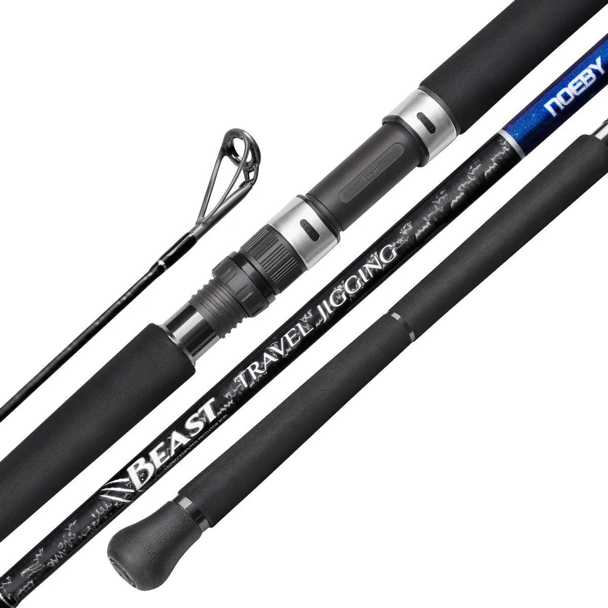 NOEBY Fuji Travel Jigging Rod Offshore Fishing Rods Spinning Conventional Fishing Cana Light Jig Rod for Travelling