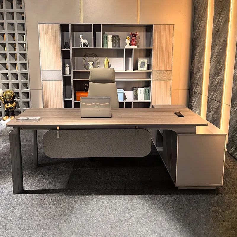 

Desk Boss Table Intelligent Dual Motor Simple Modern Light Luxury Advanced Sensor Office Computer Desk