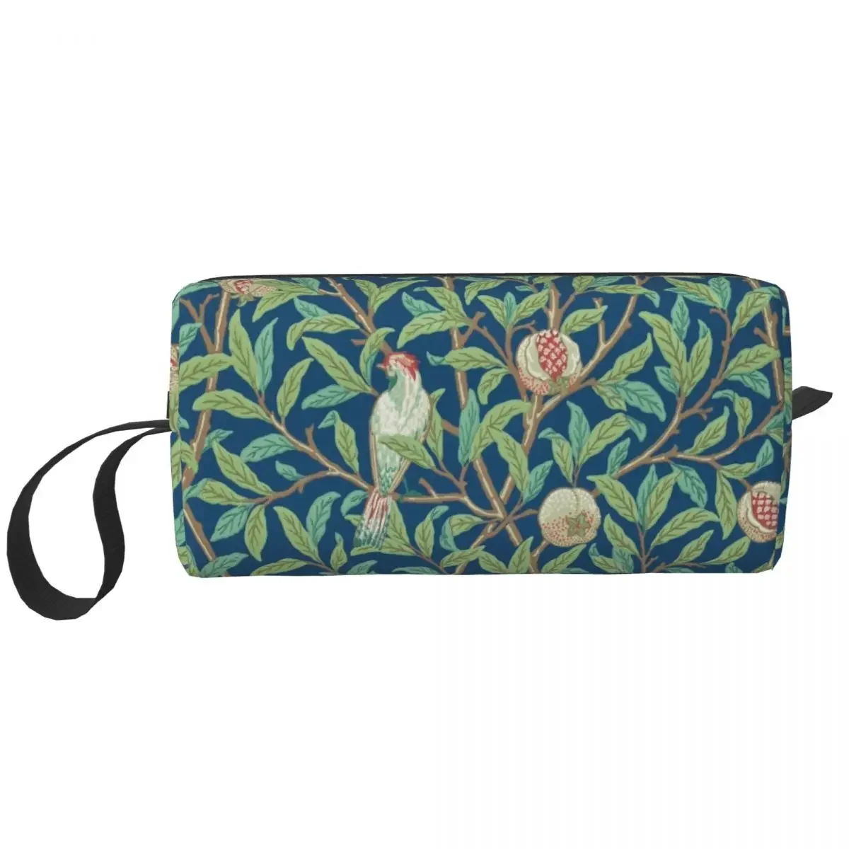 William Morris Fruit Trees And Birds Cosmetic Bag Big Capacity Vintage Floral Plants Makeup Case Beauty Storage Toiletry Bags