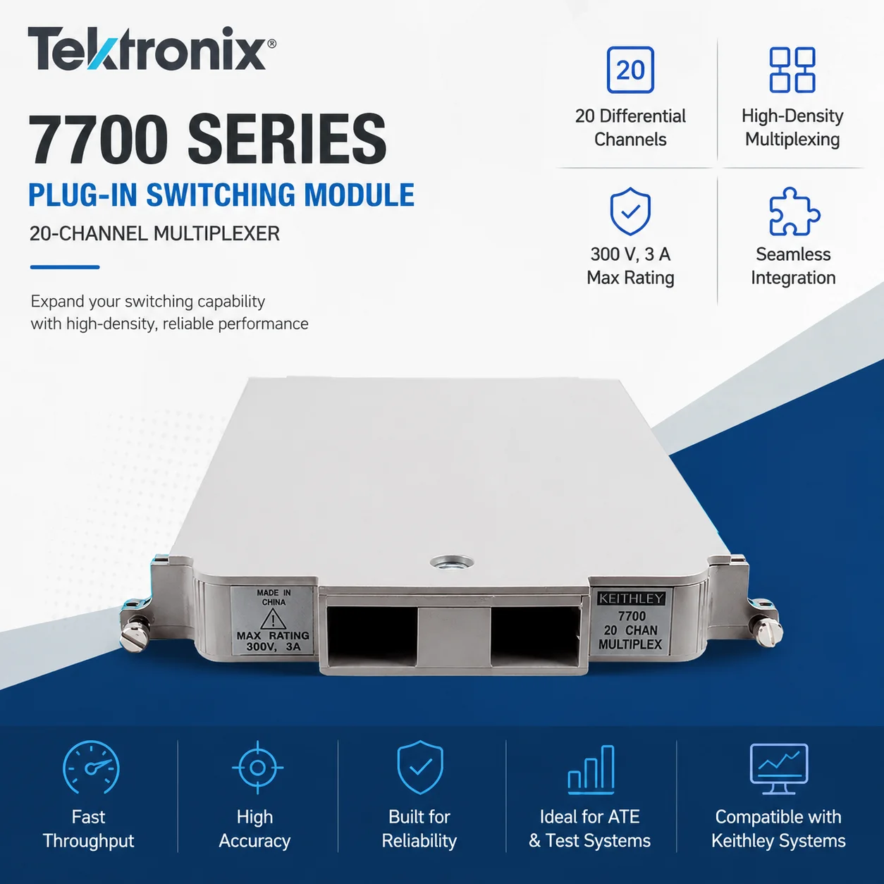 Tektronix/Keithley 770X/775X Series Switching & Data Acquisition Modules, Multiplexer, Digital I/O, High-Speed Switching