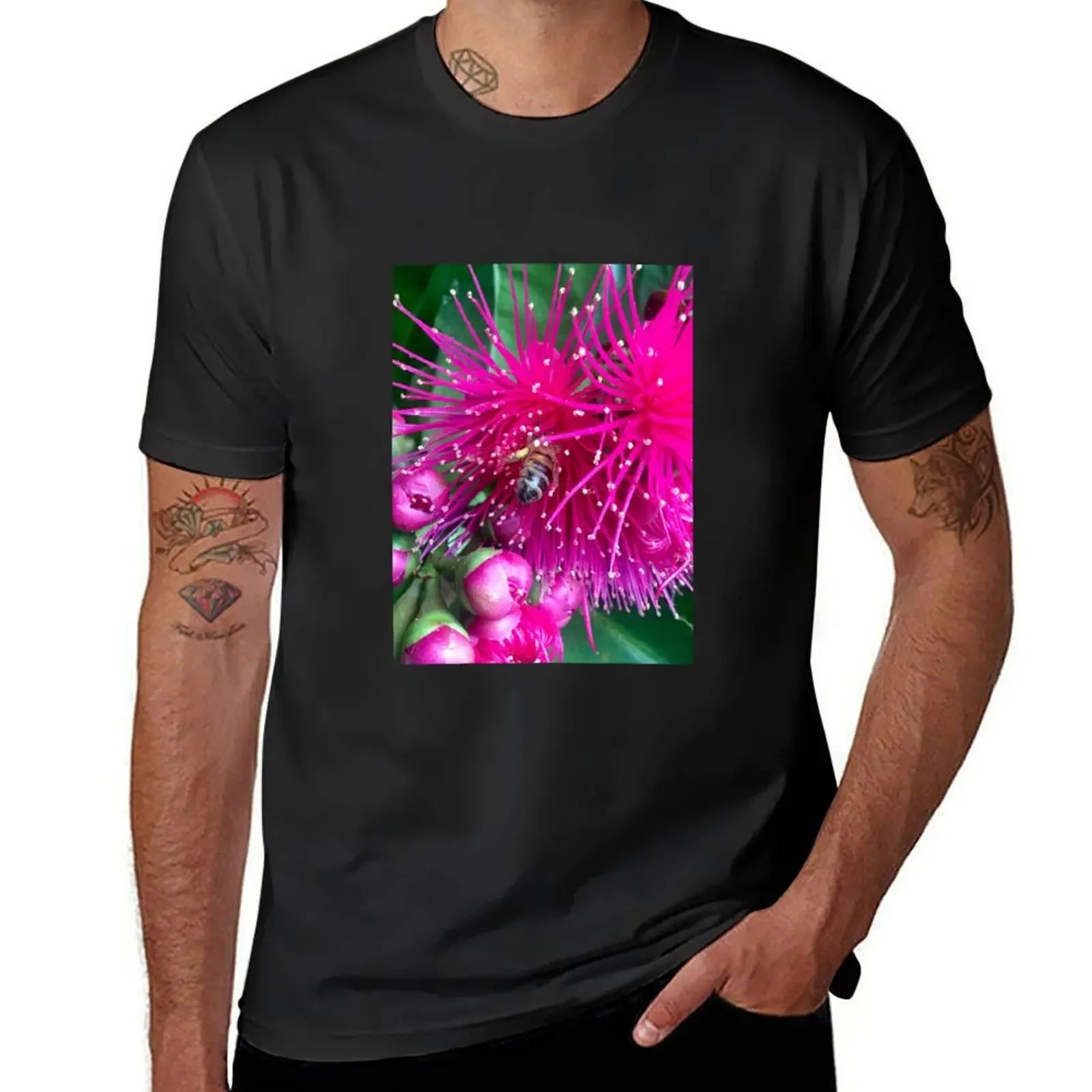 

Magenta mountain apple blooms! T-Shirt oversizeds luxury clothing labubu cotton man t-shirts cute tops t shirt men 100℅ cotton