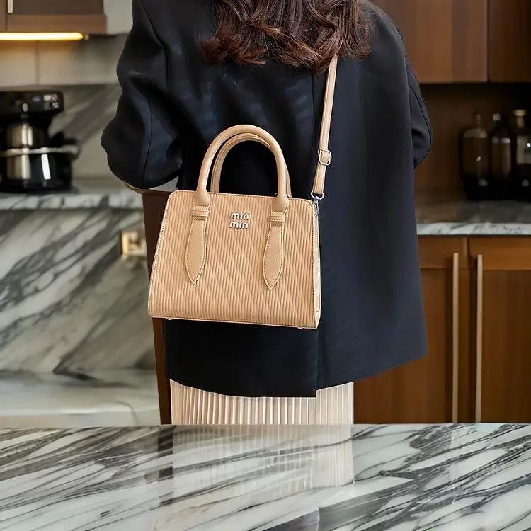 

Sophisticated Parisian Crossbody Bag Women Minimalist Vintage Leather Tote Purse Textured Designer Commuter Shopper