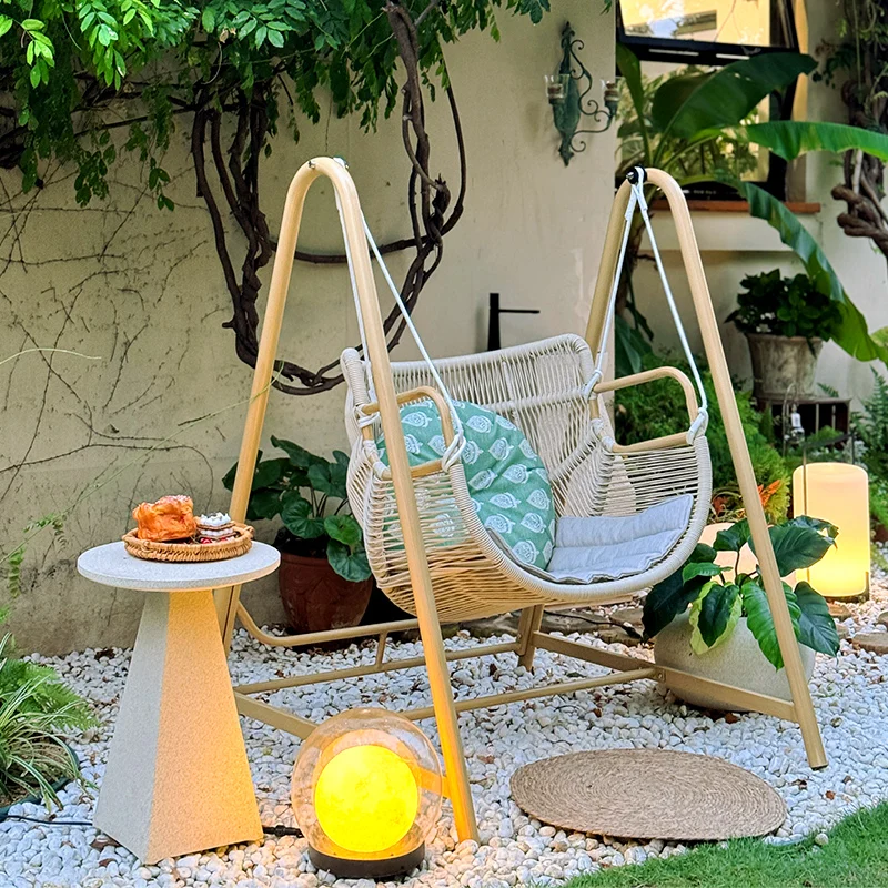 

Comfortable Leisure Patio Swings Lawn Living Room Modern Luxury Patio Swings Luxury Accent Outdoor Furniture Columpiar Lsqq
