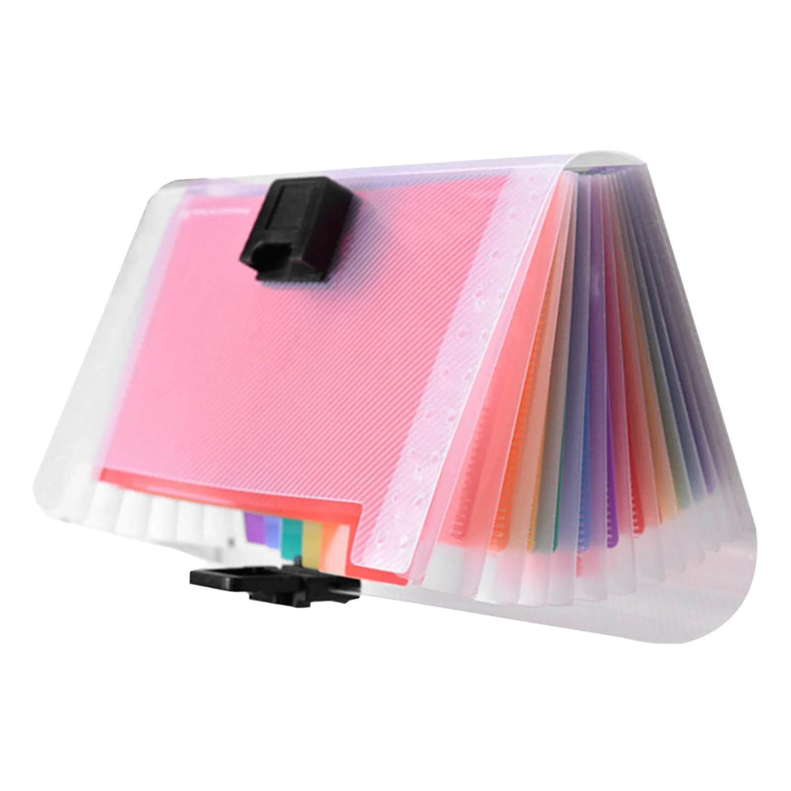 2Pcs Expandable Accordion File Organizer Waterproof 13 Pockets Large Capacity Document Bag A6 Document File Organizer School