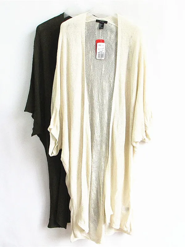 

F2 Series B373 Medium-Length Open-Knit oulder Wrap Outerwear Women's Sweater Aesthetic Hollow out Design Spring 2024