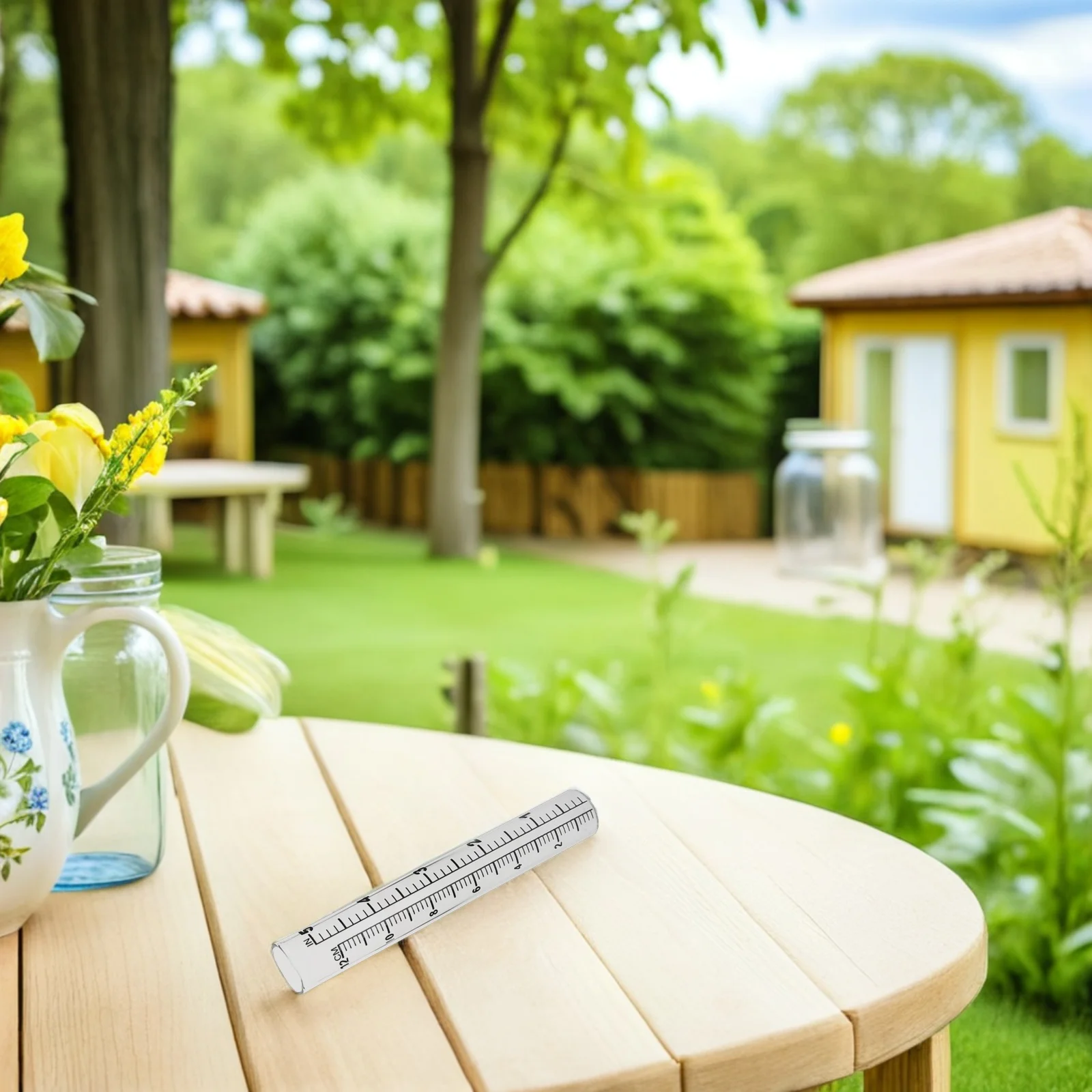 

4Pcs Transparent Rain Measure Tube: High Accuracy Replacement Rain Gauge Cylinder for Outdoor Lawn Garden Use Replacement Tube